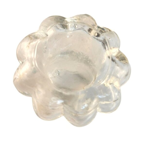 Vintage Glass Coffee Percolator Replacement Tops Set Of 2 Clear Floral Design Fi - Picture 4 of 8